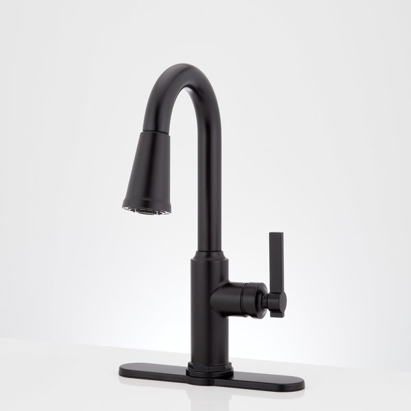 Signature Hardware Greyfield 1 8 GPM Single Hole Pull Down Bar Faucet